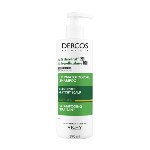 VICHY Dercos Shampoing Anti-Pelliculaire 390ml - Elimination Totale