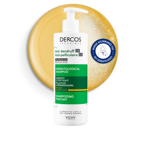 VICHY Dercos Shampoing Anti-Pelliculaire 390ml - Elimination Totale