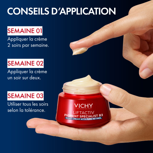 Liftactiv crème B3 anti taches nuit au rétinol pur 50 ml
