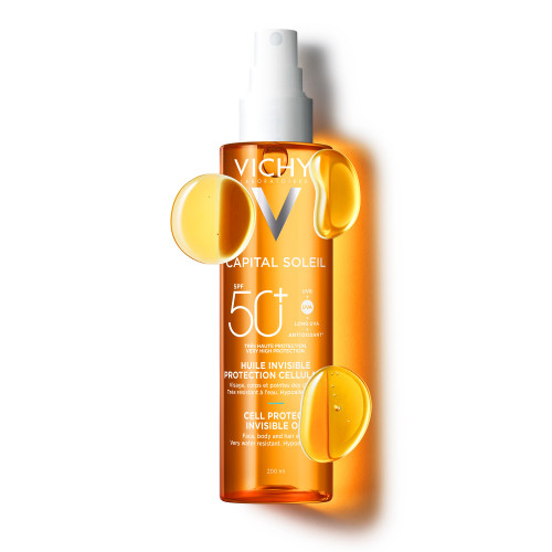 Capital Soleil Huile Invisible Protection Cellulaire SPF50+ 200 ml
