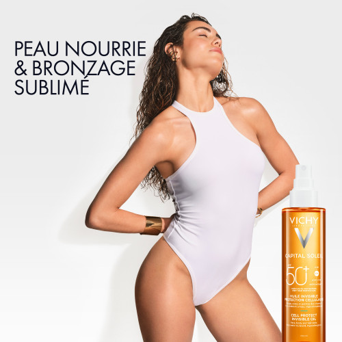 Capital Soleil Huile Invisible Protection Cellulaire SPF50+ 200 ml