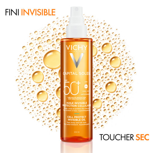 Capital Soleil Huile Invisible Protection Cellulaire SPF50+ 200 ml