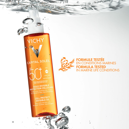 Capital Soleil Huile Invisible Protection Cellulaire SPF50+ 200 ml