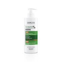Dercos Anti-Pelliculaire 2 en 1 Shampooing Démêlant Traitant 390 ml
