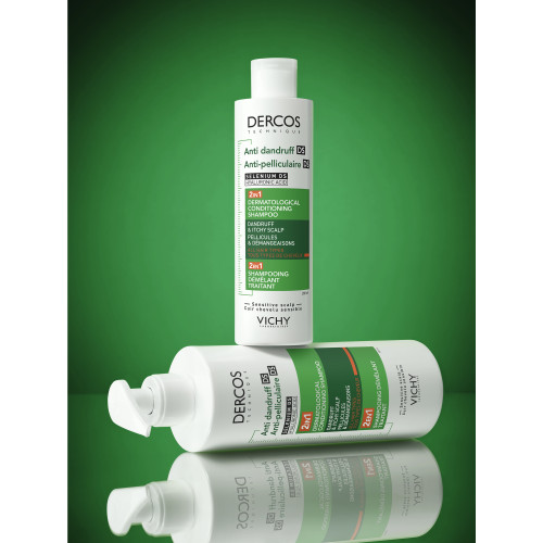 Dercos Anti Pelliculaire 2 en 1 Shampooing Démêlant Traitant 200 ml