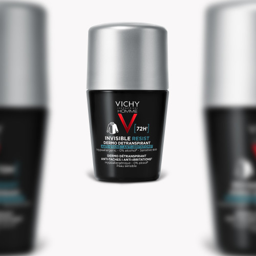 Homme déodorant Invisible Resist Dermo-détranspirant 72 h bille 50 ml
