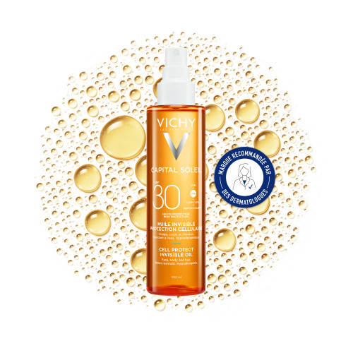 Vichy Capital Soleil SPF 30 200ml Protection Solaire Huile Invisible