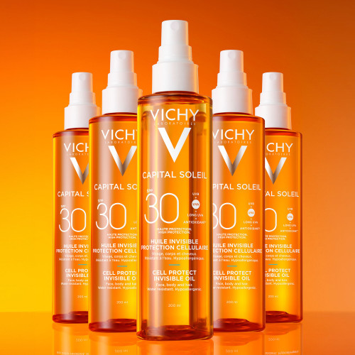 Vichy Capital Soleil SPF 30 200ml Protection Solaire Huile Invisible