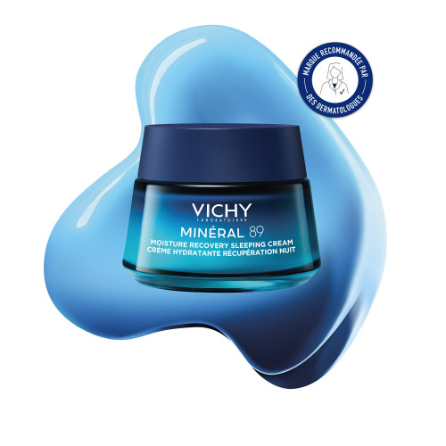Vichy Minéral 89 Crème Nuit 50ml Hydratation et Régénération Peau