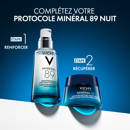 Vichy Minéral 89 Crème Nuit 50ml Hydratation et Régénération Peau