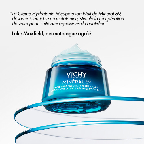 Vichy Minéral 89 Crème Nuit 50ml Hydratation et Régénération Peau