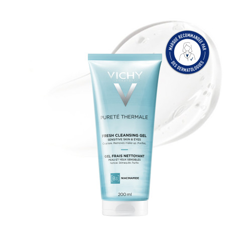 Vichy Pureté Thermale Gel Nettoyant 200 ml Peau Sensible Apaisée