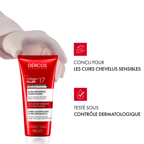Vichy Dercos Collagen Filler 200 ml Cheveux Fortifiés & Volumineux