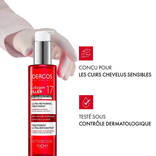 Vichy Dercos Collagen Filler 17 150ml Cheveux Denses et Résistants