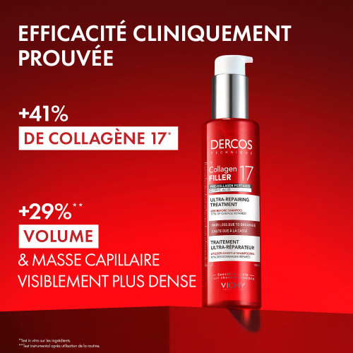 Vichy Dercos Collagen Filler 17 150ml Cheveux Denses et Résistants