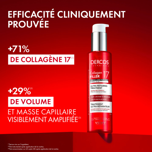 Vichy Dercos Collagen Filler 17 150ml Cheveux Denses et Résistants