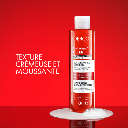 Vichy Dercos Collagen Filler 17 Shampooing 200 ml Force & Volume Cheveux