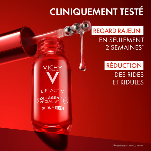 Vichy LiftActiv Collagen Specialist Sérum Yeux 15ml Jeunesse Regard