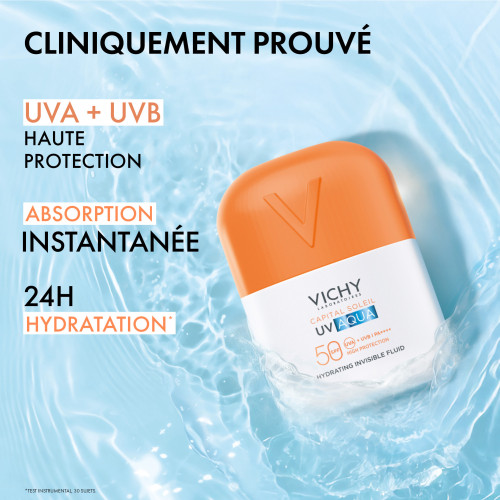 VICHY Capital Solei UV SPF50 - Fluide invisible, hydratation 24h