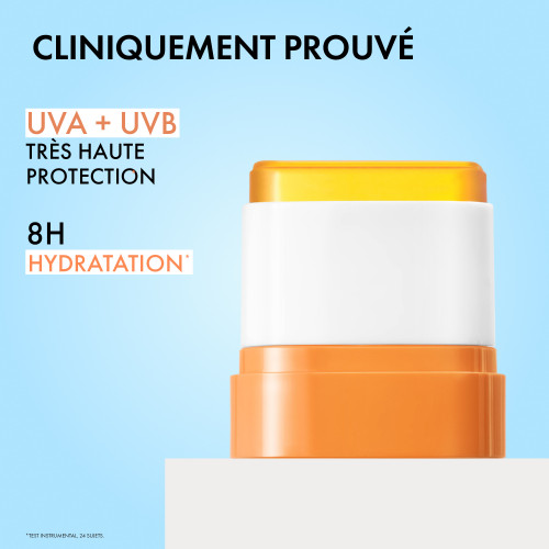 VICHY SPF50+ Stick UV : Protection solaire ultra-fraîche & invisible