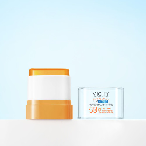 VICHY SPF50+ Stick UV : Protection solaire ultra-fraîche & invisible