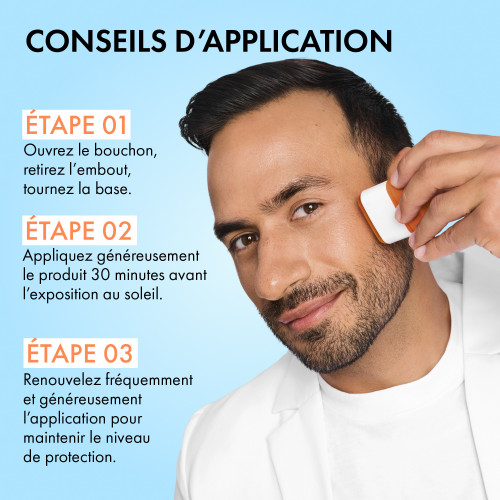 VICHY SPF50+ Stick UV : Protection solaire ultra-fraîche & invisible