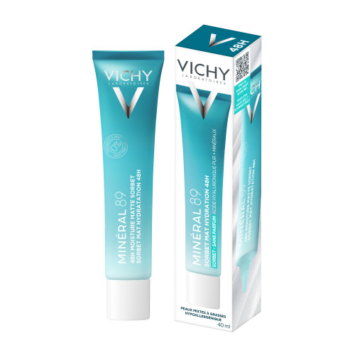 Vichy Crème Sorbet Mat 89 : Hydratation 48H & Peau Fraîche Instant