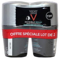 Homme Invisible Resist Dermo Détranspirant Anti Irritations 72h 2 x 50 ml