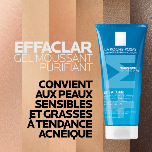 La Roche Posay Effaclar Gel 200mL - Purifiant Doux pour Peaux Grasses