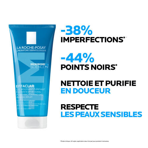 La Roche Posay Effaclar Gel 200mL - Purifiant Doux pour Peaux Grasses