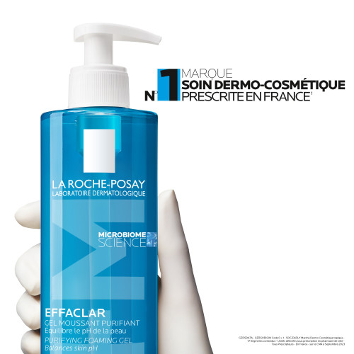 La Roche Posay Effaclar Gel 400mL - Purifie et Nettoie Peaux Grasses