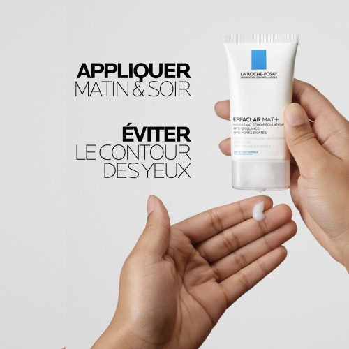 La Roche Posay Effaclar Mat 40mL - Hydratant Matifiant Longue Durée