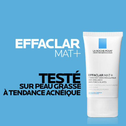 La Roche Posay Effaclar Mat 40mL - Hydratant Matifiant Longue Durée