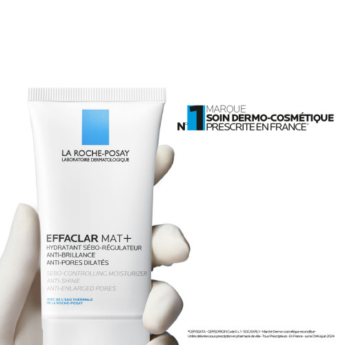 La Roche Posay Effaclar Mat 40mL - Hydratant Matifiant Longue Durée