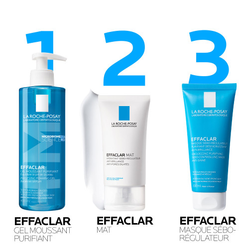 La Roche Posay Effaclar Mat 40mL - Hydratant Matifiant Longue Durée