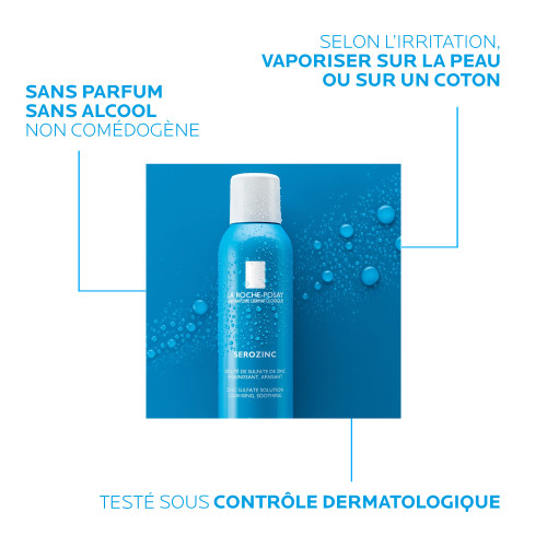 La Roche Posay Serozinc 150ml - Apaisant Assainissant Peau Irritée