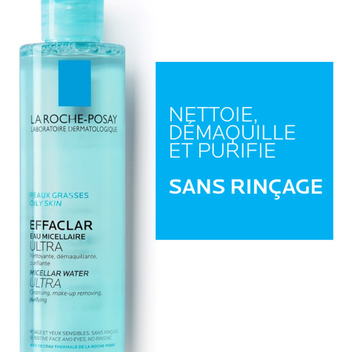 La Roche Posay Effaclar Eau Micellaire 200mL - Purifie et Nettoie