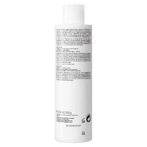 La Roche Posay Kerium 200mL - Shampoing Antipelliculaire Cheveux Gras