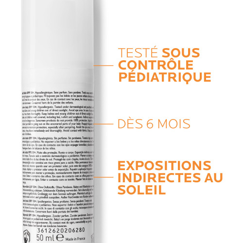 La Roche Posay Anthelios Lait Bébé SPF50+ 50mL - Protection Haute