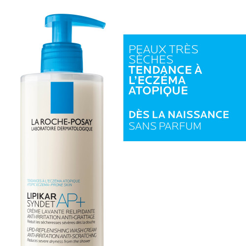 La Roche Posay Lipikar Syndet AP+ 400ml - Apaise et Réduit Sécheresse