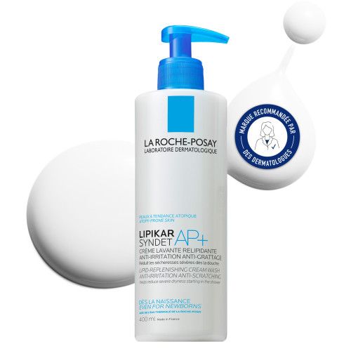 La Roche Posay Lipikar Syndet AP+ 400ml - Apaise et Réduit Sécheresse