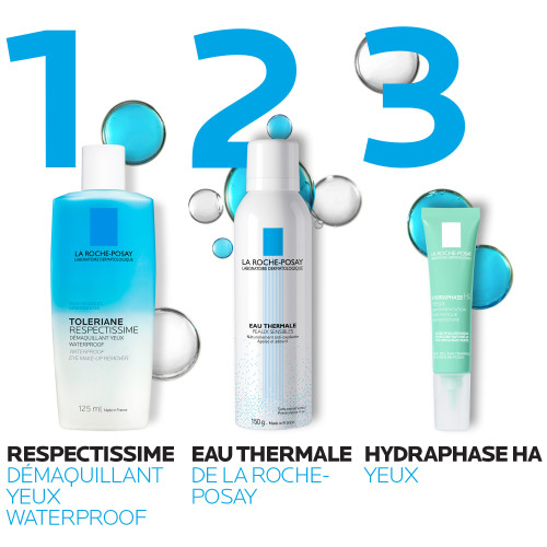 La Roche Posay Respectissime Démaquillant 125mL - Yeux Sensibles