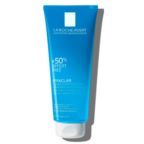 La Roche Posay Effaclar Gel 300mL - Purifiant Peau Grasse 50% Offert