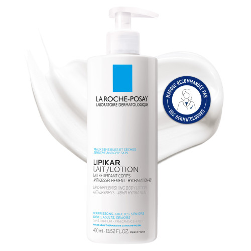 LA ROCHE POSAY LIPIKAR Lait 400mL - Hydratation 48H Peaux Sèches
