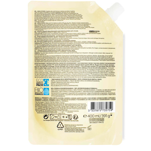 La Roche Posay Lipikar Huile Lavante AP+ 400ml - Protection Peau