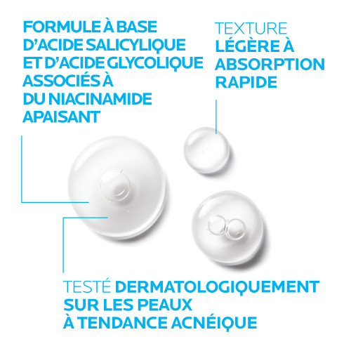 La Roche-Posay Effaclar Sérum 30ml - Peau Purifiée, Pores Resserrés