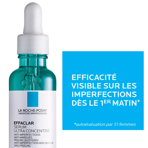 La Roche-Posay Effaclar Sérum 30ml - Peau Purifiée, Pores Resserrés