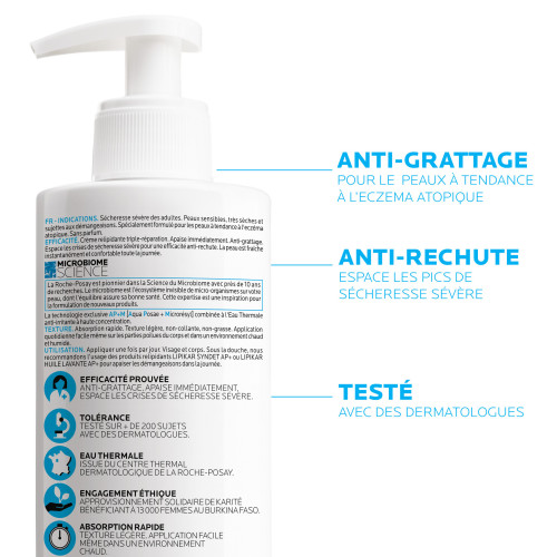 La Roche Posay Lipikar AP+ M 400ml - Apaise et Hydrate