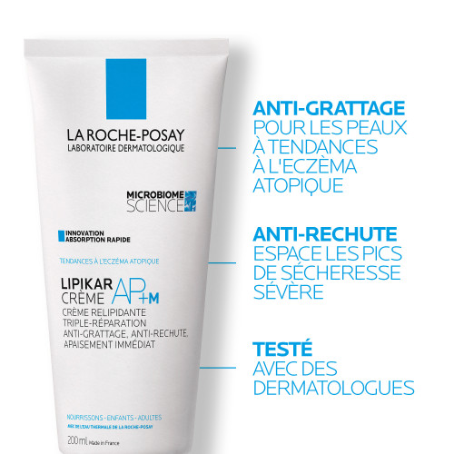 La Roche Posay Lipikar AP+ M 200ml - Apaise et Hydrate Peaux Sèches