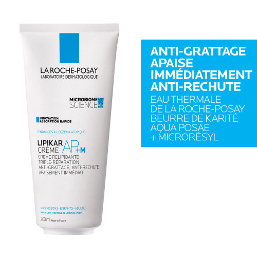 La Roche Posay Lipikar AP+ M 200ml - Apaise et Hydrate Peaux Sèches